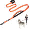 TSPRO Freihandleine Hund für Mittel bis Große Hunde, Verstellbar und Dauerhaft, mit Weichem Gepolstertem Griff und Metallschnalle (Orange)