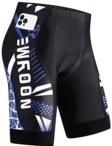 NOOYME Radlerhose Herren 6D Gepolstert Fahrradhose Herren atmungsaktiv Radhose Herren Kurz elastisch stoßdämpfend schnelltrocknende Rennradhose