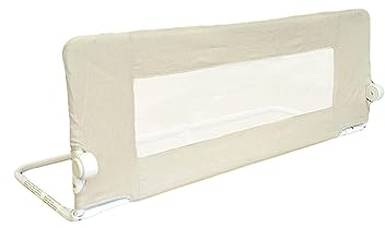 Safetots Deluxe Denim Bettgitter Natur, 100cm breit x 40cm hoch, Bettschutzgitter für Kleinkinder zur Sicherheit, sicheres Kindergitter für Betten