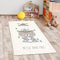CARPETIA Spielzimmer-Teppich in Cream mit süßem Bär | weich & pflegeleicht 80 x 150 cm