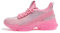 LUCKY STEP Zapatillas Brillantes para Niñas – Slip-On con Pedrería, Ligeras y Cómodas para Niños, Zapatos Escolares con Suela de Gel (Diamantes de imitación Rosas, 12US-30EU-11UK)
