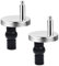 Tornillos para asiento de inodoro,2 Bisagras Tapa WC,Fijación de Asientos de Inodoro,con Goma Tornillos para Montar y Fijar la Tapa del Inodoro