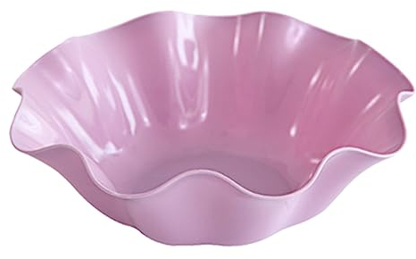 AtoOi Vassoio per Frutta in plastica Viola casa e Ufficio - Elegante Piatto da Portata per tavolino e Feste