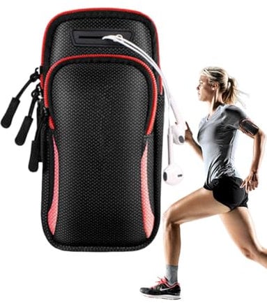 Monozoz Arm-Telefonhalter zum, Telefonhalter-Armband | Handy-Armbänder zum | Wasserabweisende Handy-Armbandhülle, Laufhalterung für Smartphones, Verstellbarer Riemen