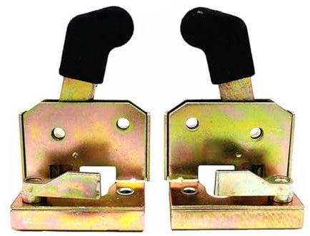harayaa 2x generische Türschloss-Ersatzteile, Premium, einfach zu installierendes Zubehör, Metallschloss, Türgriff für Gabelstapler, Wohnmobil