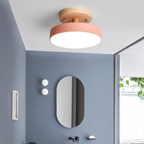 YLTLINK Deckenlampe Rosa Kinderzimmer - Modern LED Deckenleuchte Dimmbar & Skandinavische Ceiling Lamp Geeignet für Schlafzimmer, Schreibtime, Kinderzimmer usw