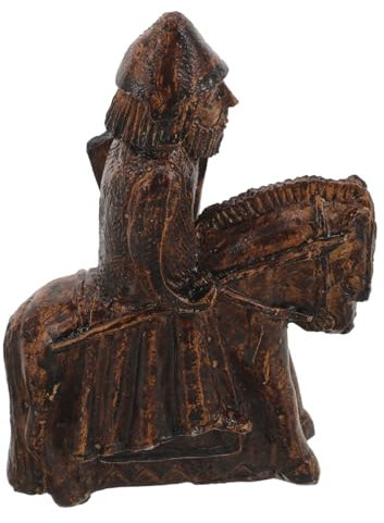 PHENOFICE Ritter Statue Aus Harz Realistische Historische Kriegerfigur Detailreiches Ornament Für Schreibtisch Kreative Heimdekoration Handgefertigte Bonsai-Dekoration Für Jeden