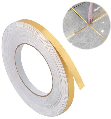 1 ruban adhésif doré pour décoration murale, imperméable, Washi pour décoration murale, arts graphiques, garde-robe, travaux manuels, garniture de voiture (0,5 cm x 50 m)