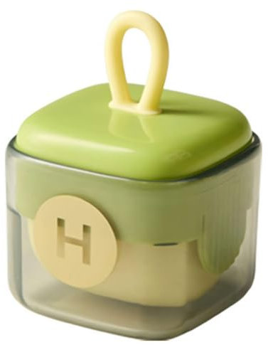 Wiederverwendbare Fusselrolle, waschbar, klebrige Rolle, tragbare Fusselrolle für Zuhause, Reisen,waschbare Kleiderrolle, Entferner für Tierhaare und Fusseln auf Wäschereien, Möbeln und (Grün)