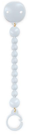 Suavinex, Attache Tétine en Silicone, Attache Sucette avec Une Seule Pièce en Silicone, pour Bébés +0 Mois, Colour Essence, Ballad Blue