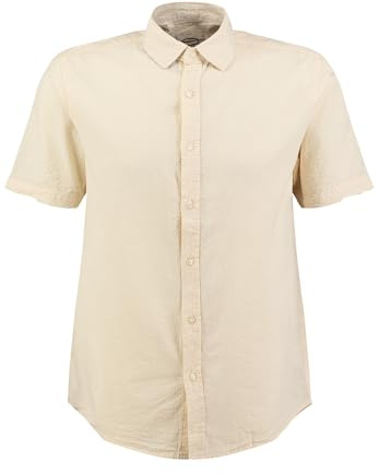 KEY LARGO Herren KLSEASIDE 1/2 solid Hemd, Offwhite (1001), Large