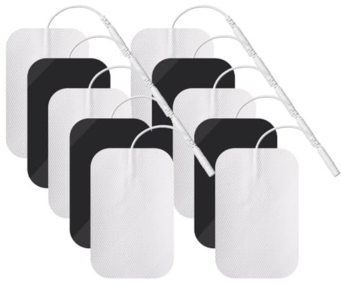 10 Stück Elektrodenpads für TENS-Einheiten 6x9cm Selbstklebende Ersatzpads Elektroden Patches für Elektrotherapie