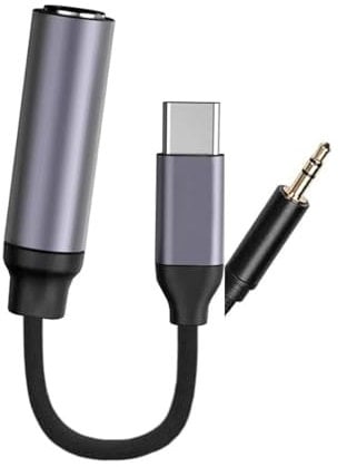USB Type C to 1/4 Headphone Adapter, USB C&3.5MM to 6.35mm TRS Audio Cable Stereo Jack Audio AUX Adapter Compatible with Amplifiers, Mixer, Home Theater, Smartphones, Laptop, 6.35mm Headphones 1FT