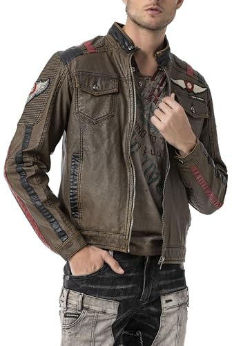 Cipo & Baxx Herren Übergangsjacke – Stylische Freizeitjacke | Moderne Jacke für Alltag, Streetwear & Outdoor