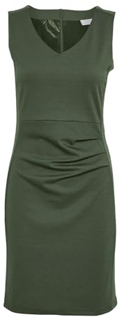 KAFFE Damen Kaffe Women's Cocktail Dress V-Neck Slim Fit Sleeveless Above Knee Length Zipper Cocktailkleid (1er Pack)