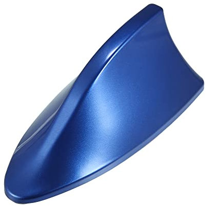 sourcing map Forme Aileron Requin Plastique Bleu Signal Radio AM FM Antenne pour Auto SUV