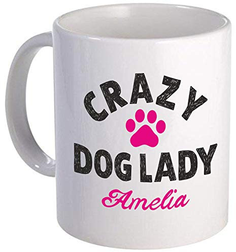 Edward Sinclair - Taza personalizable, diseño de perro loco, 10 onzas