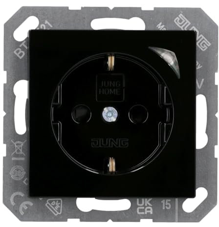 JUNG HOME Smart Steckdose Sprach- und Appsteuerung Kompatibel mit Alexa Steuerung über Bluetooth Serie A