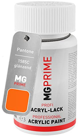 MG PRIME Pantone 1585C Orange brillant stylo retouche 50ml à séchage rapide
