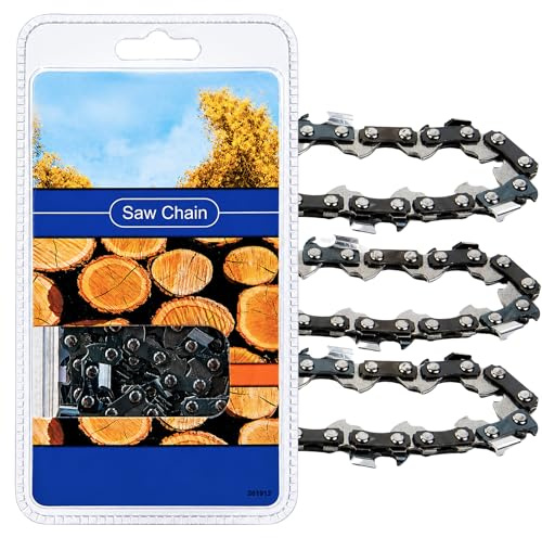 Jeremywell 24 Inch Full Chisel Chainsaw Chain Blade 84 Drive Links 3/8 Pitch 0.050'' Gauge Fits Stihl, Husqvarna, Johnsered (3 Pack)