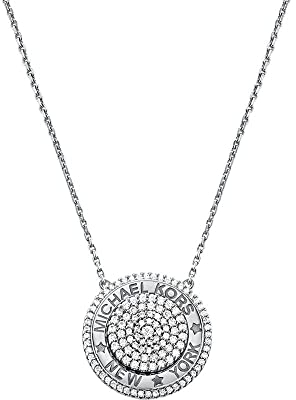 Michael Kors MKC1389AN040 Damen Collier Silber 925 Silber weiß Zirkonia 45 cm