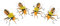 UPKOCH 4 Stücke Miniatur Bienen Deko Gartenfiguren Metall Biene Wanddeko Dekofigur Gartendeko Tiere Tierfiguren Garten Statue Skulpturen für Wohnzimmer Terrassen Landhausstil Deko Anhänger
