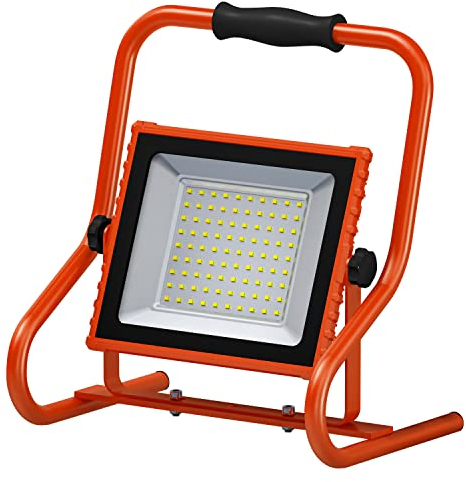 LEDVANCE Worklight - LED Stableuchte 10W mit Akku, Strahler mit 4000K kaltweiß, 800 Lumen, LED Werkstattleuchte flexibel einsetzbar dank schwenkbarem Leuchtkopf, LED Lampe, IP44