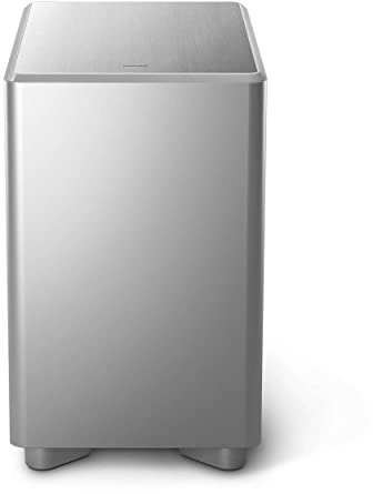 Philips TAW8506 Subwoofer Wireless da 8 Pollici per TV, 300 W Max, Super Basso per Casa Cinema, DTS PlayFi, Dimensioni: 24 x 39 x 40 cm, Design Argento