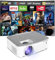 Projector, Portable Video Projector HD 1080P Supported, Home Projector 8500 Lumens 200''Display for TV Stick, Home Theatre, Android/iOS