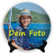 QIYI Personalisierte 15cm Keramik Fotoplatte Foto Porzellan Teller Benutzerdefinierte Zeigen Geschirr Foto-Platte Home Decor mit Stand Customisierte Fotogeschenke für Geburtstag Jahrestag