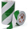 TAPEBEAR Nastro Adesivo Segnaletico, Premium Nastro Di Avvertenza Di Pericolo, Strisce Bianco Verde Nastri Di Sicurezza, Per Pavimenti E Segnalazione Di Pericolo, 2inch x 50yard (50mm x 45m),5Rotoli
