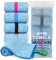 DARCHEN [5 Pack Gym Towels Accessories For Men, Quick Dry Sweat Towel For Workout Tennis Sports Exercise, Microfiber Silver Ion Towels Compact & Absorbent