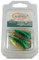 MAPSO - Blister 4 Cucharillas de Pesca ASÓN-3 Oro Rayas Negras Verdes con Anzuelo Simple sin Muerte 8 GMS.