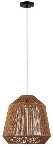 Lindby Pendelleuchte Otso (Landhaus, Vintage Rustikal) aus Holz (1 flammig E27) - Deckenlampe Esstischlampe Hängelampe Hängeleuchte Wohnzimmerleuchte