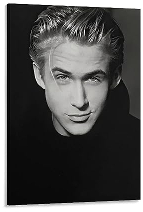 Ryan Gosling Poster Schauspieler Kunst Tapete (2) Leinwand Wandkunst Drucke Poster Foto Bild Malerei Poster Raumdekor 60 x 90 cm