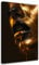 Feeby - Wandbilder Wohnzimmer Frau Luxus Glamour 80x120 cm Vlies Leinwandbilder, Bilder für Schlafzimmer, Echter Gemalter Effekt, Moderne Wanddeko, Gemälde - Premium Mode Gold