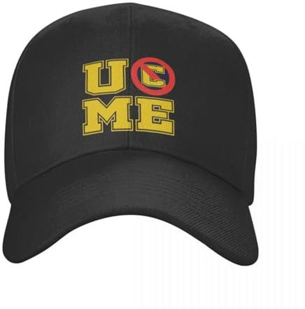Baseballmütze Baseballkappe Punk Unisex Cena John U Cant See Me Baseballkappe für Erwachsene, verstellbare Papa-Mütze für Männer und Frauen, Sport-Snapback-Kappen
