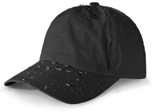Acado Waterproof Running Cap Women - Quick Dry UV Protection Baseball Caps for Hiking Sports Outdoor Black
