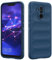 Funda Silicona Compatible con Huawei Mate 20 Lite, Protectora de Cuerpo Completo, Antigolpes Carcasa, Protección Lente Cámara, Tacto Suave y Sedoso Caso (Azul Oscuro)