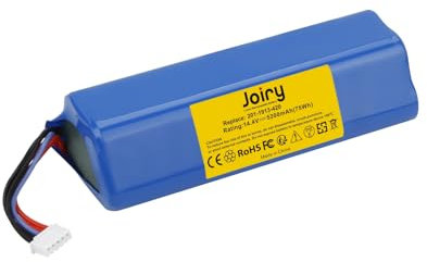Joiry 14.4V 5200mAh Li-ion akku Ersatzakku für Ecovacs Deebot Ozmo 950 DX9G, Deebot T20 Omni, Deebot X1, Deebot T8 Pure, T8+, Deebot T9, Deebot T10, Deebot T5 Home Cleaner Heimroboter