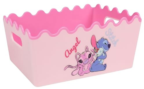 sarcia.eu Boîte de rangement en plastique rose 20,5x14,5x8,5 Centimètres