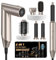 UKLISS 5 in 1 Airstyler mit 60,000 U/min Föhn Multifunktional Heißluft Lockenwickler Rundbürstenföhn Warmluftbürste Airbürste Lockenföhn Lockenbürste Föhnbürste Haarföhn Hairstyler Haarstyler, Gold