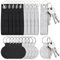 Lot de 20 porte-clés en feutre inscriptibles pour travaux manuels, traceurs, bricolage, décoration, artisanat