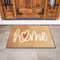 Vapinity Large Embossed Coir Door Mat 45 x 75cm Heart Print – Natural Coconut Fibre, Front Door Welcome Mat with Non-Slip Backing, Durable Eco-Friendly Dirt Trapper Boot Scraper Outdoor
