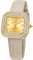 OLEVS Damenuhren Quadratische Leder Quarzuhren Diamant Roségold Analog Damenarmbanduhr Leuchtend Wasserdicht Kleid für Frauen