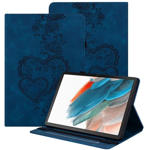 BOLELAW Hülle für iPad Air 11 Zoll (2026/2025/2024) 11 Zoll, iPad Air 5./4. Generation 2022/2020 10.9 Zoll, Stoßfest PU Leder Folio Case mit Stifthalter, Kartenfächern & Standfunktion, Blau