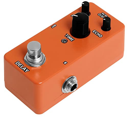 BESPORTBLE Analog Delay Electric Guitar Pedal Mini Effektgerät Orange Einfach Bedienbar Mit Warmem Echo-delay Kompakt Und Tragbar Für Gitarren-zubehör Und Vielseitigen Einsatz