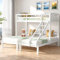 Seyakany Letto Tripla 90 x 200 cm, letto a castello 3 posti con scala laterale per bambini e adolescenti, bianco