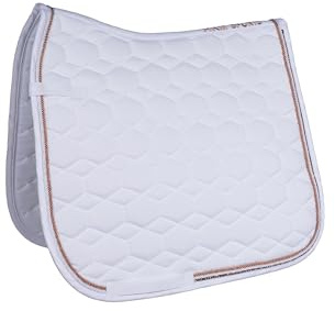 HKM Rosegold Glamour Style Schabracke, Weiß, PonyViels.