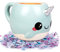Seven20 Glitzernde Galaxie süßer großer Narwal 530 ml Kaffeetasse – Machen Sie den Morgen magisch – Blau mit silbernem Einhornhorn – Geschenk für Kinder, Teenager, Erwachsene, Frauen, Muttertag